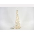 CONO BLANCO NAVIDAD 15 LED 60 CM. 