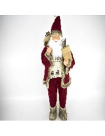 FIGURA SANTA CLAUS DECORADO ROJO 110 CM. 