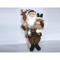 FIGURA SANTA CLAUS BASTON RENO 60 CM. 