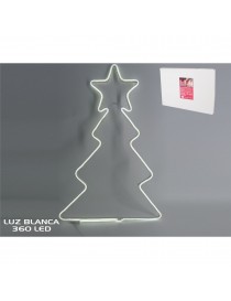 ARBOL LUMINOSO NAVIDAD 360 LED BLANCA