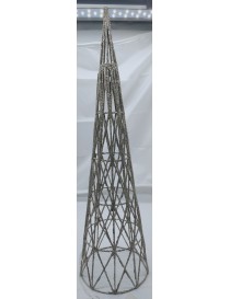 CONO NAVIDAD FILIGRANA PLATA 44 CM. 