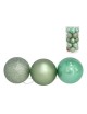 SET 20 BOLAS NAVIDAD MOTLEY VERDE 8 CM. 3S