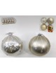 SET 4 BOLAS NAVIDAD PALM CHAMPAGNE 8 CM.