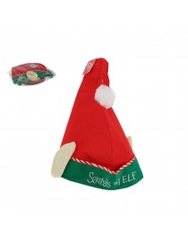 GORRO ELFO NAVIDAD ADULTO CON OREJAS 30X36 CM.