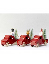 COCHE NAVIDAD CON FIGURA 14 CM.