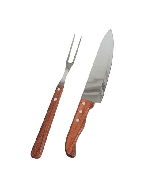 SET BARBACOA 2 PIEZAS MADERA/METAL 30 CM