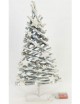 ÁRBOL NAVIDAD MADERA BLANCO 20 LED 50 CM