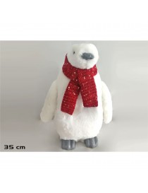 PINGÜINO BUFANDA ROJA