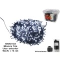 GUIRNALDA 1000 LED FRÍO EXTERIOR 8 FUN 50+5 M