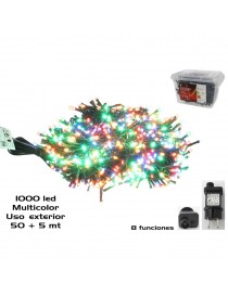 GUIRNALDA 1000 LED MULTICOLOR EXTERIOR 8 FUN 50+5 M