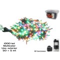 GUIRNALDA 1000 LED MULTICOLOR EXTERIOR 8 FUN 50+5 M