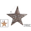 ESTRELLA NATURE 15 LED LUZ CÁLIDA 40 CM