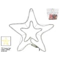 ESTRELLA NAVIDAD 72 LUCES LED BLANCO CALIDO EXTERIOR 55 CM