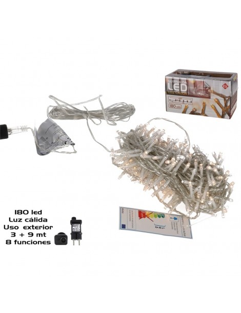 GUIRNALDA LUCES 40 LED TRANSPARENTE