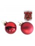 BOLA NAVIDAD CRISTAL X12 GLAM ROJO 6CM 2ST. UD.