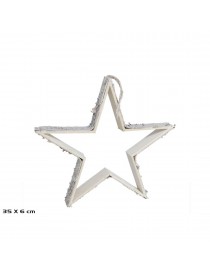 COLGANTE ESTRELLA PLATA 17 CM. 