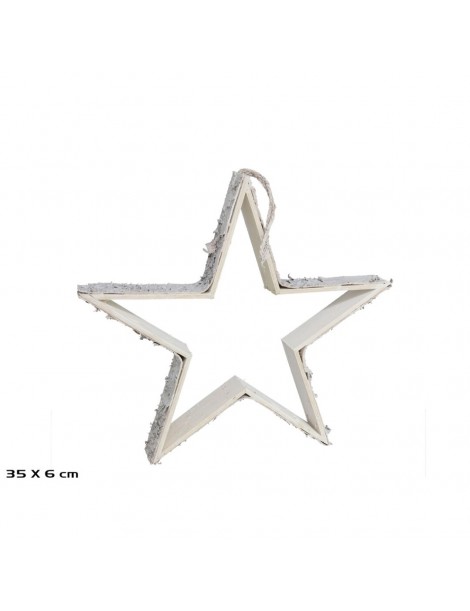 COLGANTE ESTRELLA PLATA 17 CM. 