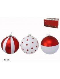 SET 9 BOLAS 8 CM. NAVIDAD DECO SURTIDO