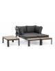 SOFA SET 7 RATAN SINTETICO 200X80X68 CON COJINES