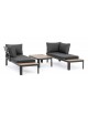 SOFA SET 7 RATAN SINTETICO 200X80X68 CON COJINES