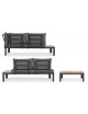 SOFA SET 7 RATAN SINTETICO 200X80X68 CON COJINES