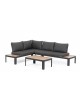 SOFA SET 7 RATAN SINTETICO 200X80X68 CON COJINES