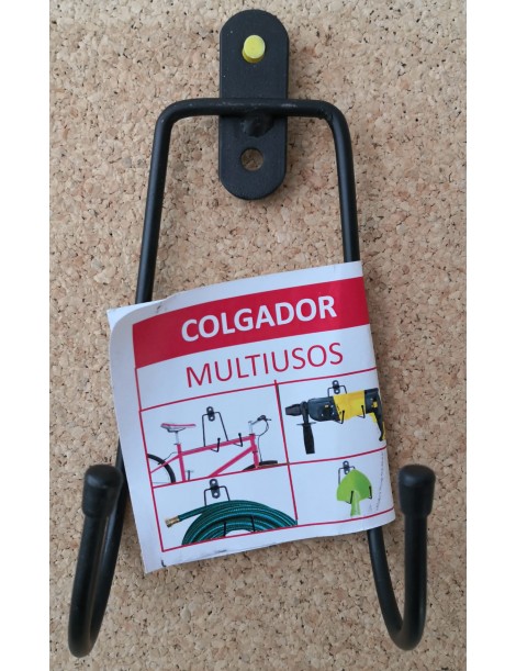 COLGADOR MULTIUSOS GANCHO RESISTENTE PARA HERRAMIENTAS, BICICLETAS Y MAS. 230X100X90 MM. Herramientas, Bicicletas y Más