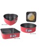 SET 3 MOLDES HORNO ROJO 26-25-22 CM