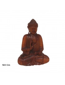 BUDDHA VITARKA MADERA DE SUAR 50 CM