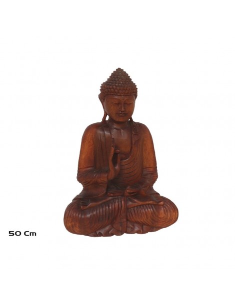 BUDDHA VITARKA MADERA DE SUAR 50 CM