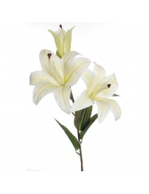 VARA ARTIFICIAL LILIUM CREMA 3 FLORES