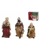 SET 3 FIGURAS REYES MAGOS RESINA MEDIDAS 12 CM.