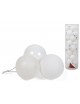 SET 36 BOLAS MOTLEY BLANCO 6 CM.