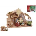 NACIMIENTO INFANTIL 5 FIGURAS 1 LED 22 CM