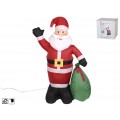 PAPA NOEL CON SACO HINCHABLE CON 6 LED. MEDIDAS: 180 CM.