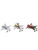 COLGANTE NAVIDAD SANTA CLAUS EN AVIONETA CLÁSICA 13 CM. 3 MODELOS SURTIDOS