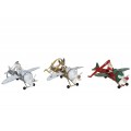 COLGANTE NAVIDAD FIGURA NAVIDEÑA EN AVIONETA CLÁSICA 13 CM. 3 MODELOS SURTIDOS