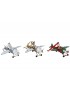 COLGANTE NAVIDAD FIGURA NAVIDEÑA EN AVIONETA CLÁSICA 13 CM. 3 MODELOS SURTIDOS