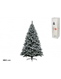 ÁRBOL DE NAVIDAD NEVADO MODELO HARRY BASE METAL 180 CM DE ALTURA