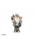 SANTA CLAUS ESQUIADOR ROPA COLOR GRIS FIGURA 40 CM. ALTO