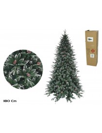 ARBOL DE NAVIDAD CON PIÑAS MODELO BUK 875 PUNTAS 180 CM. DE ALTURA