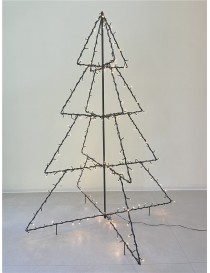 ARBOL DE NAVIDAD PLEGABLE 240 LUCES LED BLANCO CALIDO. MEDIDAS: 150X115 CM.