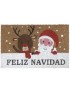 FELPUDO COCO SANTA FELIZ NAVIDAD 40X60 CM.