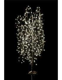 ARBOL DE NAVIDAD NATURAL 360 LED LUZ CALIDA 180 CM. APTO EXTERIORES