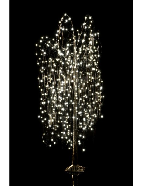 ARBOL DE NAVIDAD NATURAL 360 LED LUZ CALIDA 180 CM. APTO EXTERIORES