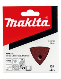 MAKITA Lijas de velcro 94 mm, 120 gr. Paquete 10 unidades