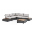 SOFA SET 7 RATAN SINTETICO 200X80X68 CON COJINES