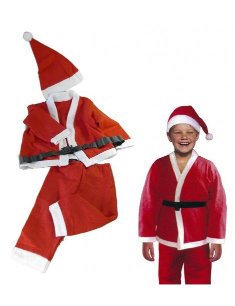 TRAJE PAPA NOEL INFANTIL 4 PIEZAS