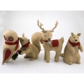 COLGANTE NAVIDAD ANIMAL NIEVE 12 CM. 